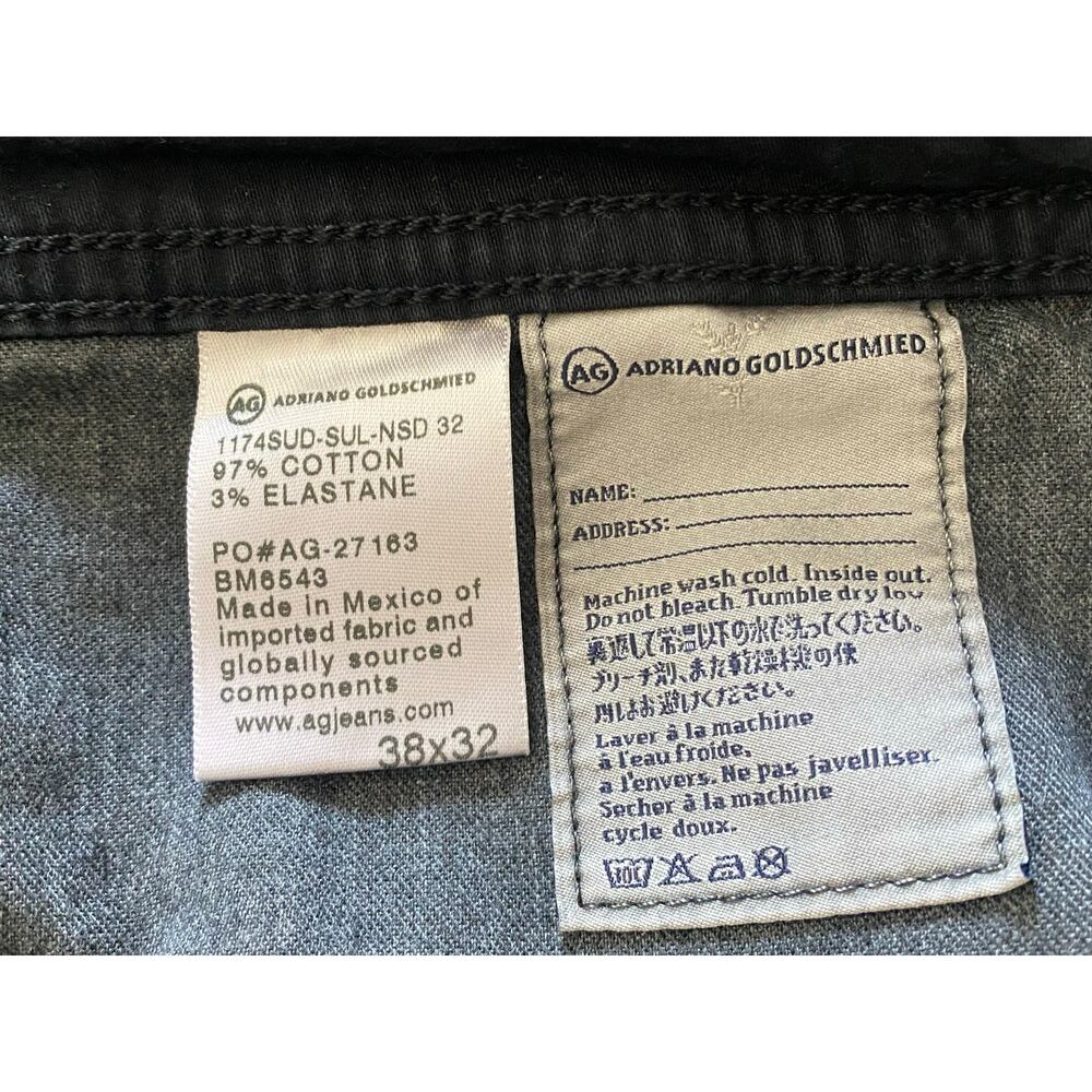 AG Adriano Goldschmied‎ The Graduate Black Jeans Men 38X32 - Picture 6 of 10